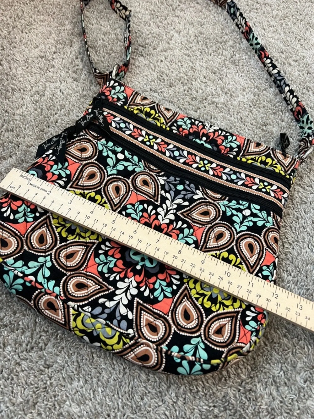 Vera Bradley Sierra Bundle 2 Pc Tote‎ + Crossbody Floral Medallion Travel Bag